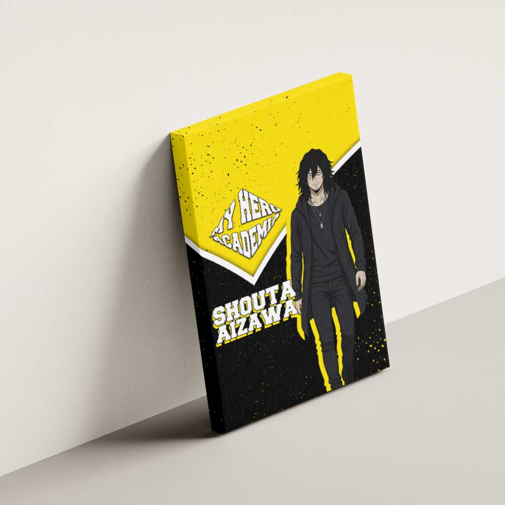 Shouta Aizawa My Hero Academia Canvas Wall Art Anime Grunge Splatter Graphic Style