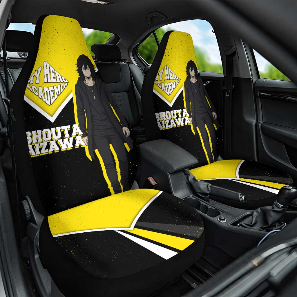 Shouta Aizawa My Hero Academia Car Seat Cover Anime Grunge Splatter Graphic Style