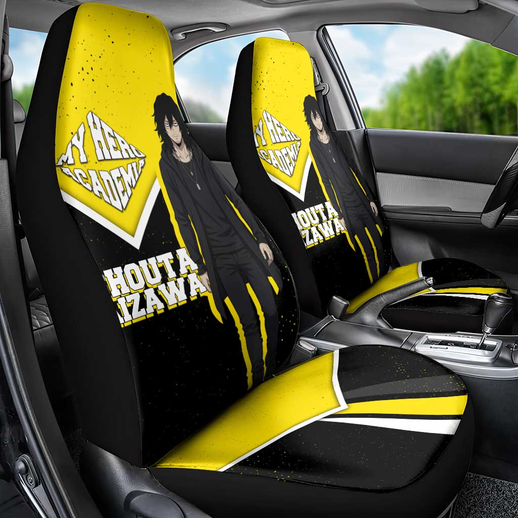Shouta Aizawa My Hero Academia Car Seat Cover Anime Grunge Splatter Graphic Style
