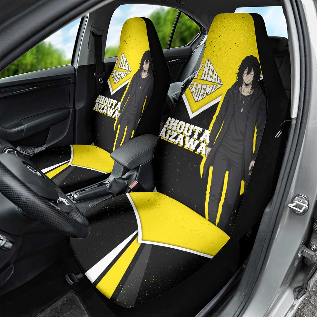 Shouta Aizawa My Hero Academia Car Seat Cover Anime Grunge Splatter Graphic Style