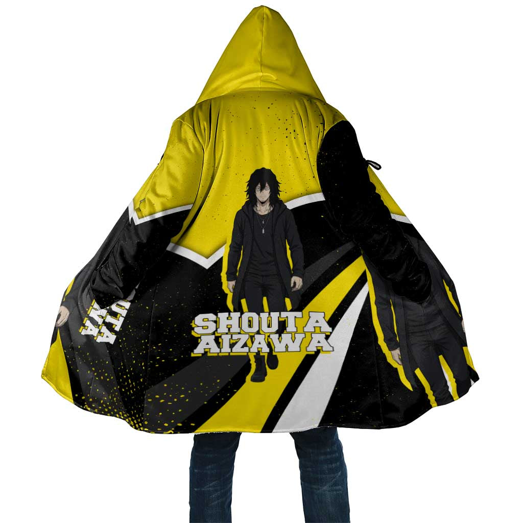 Shouta Aizawa My Hero Academia Cloak Anime Grunge Splatter Graphic Style