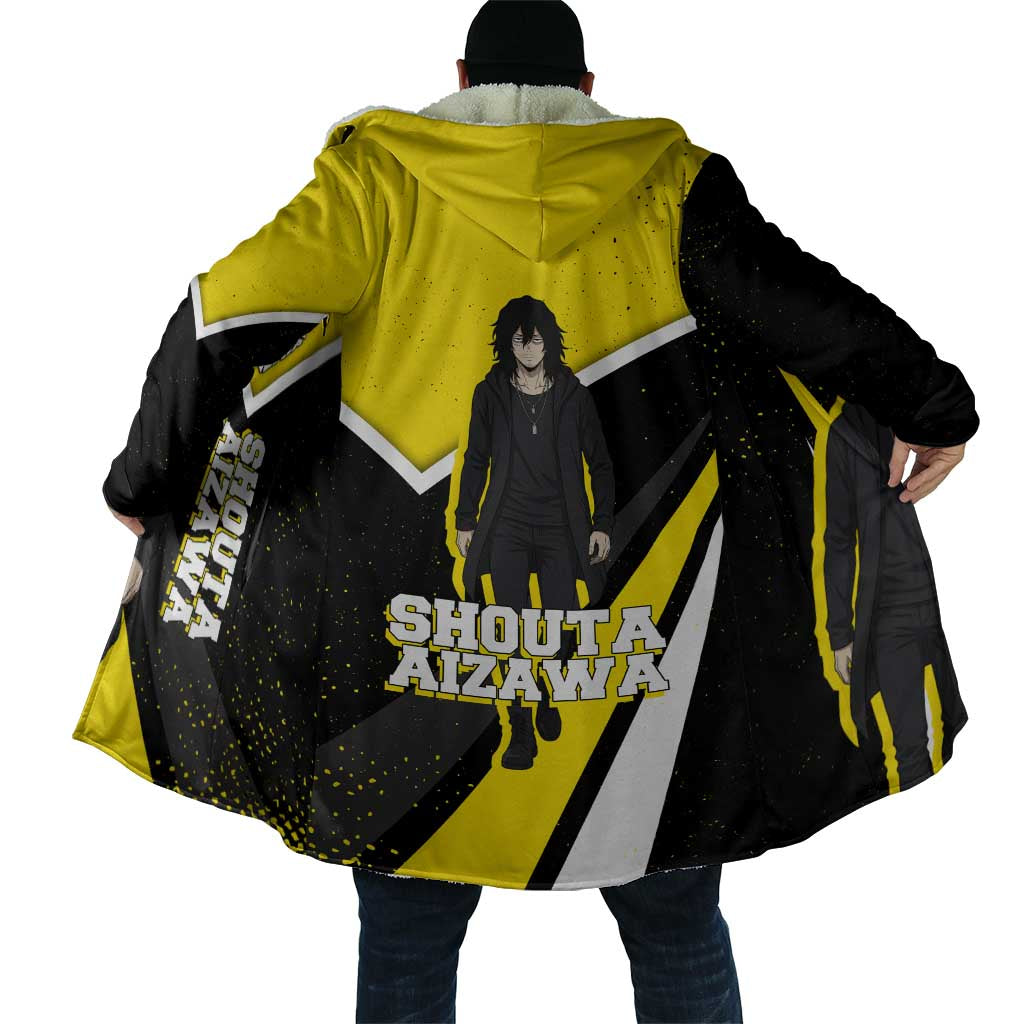Shouta Aizawa My Hero Academia Cloak Anime Grunge Splatter Graphic Style