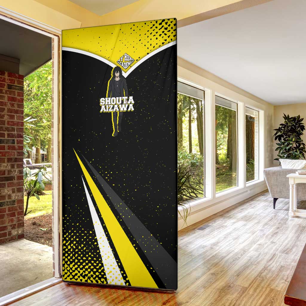 Shouta Aizawa My Hero Academia Door Cover Anime Grunge Splatter Graphic Style