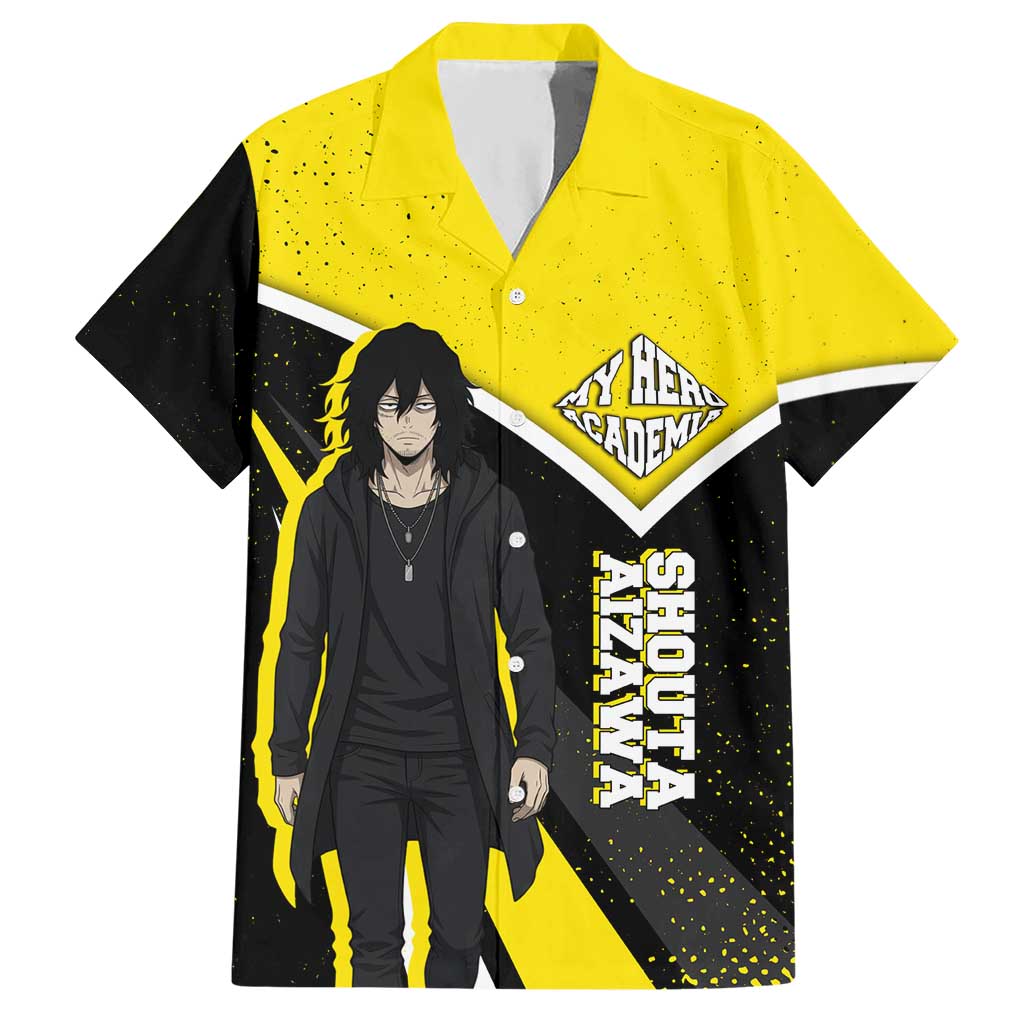 Shouta Aizawa My Hero Academia Hawaiian Shirt Anime Grunge Splatter Graphic Style