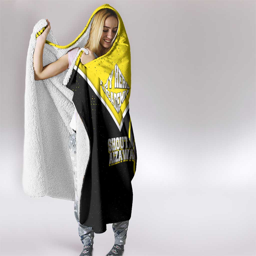 Shouta Aizawa My Hero Academia Hooded Blanket Anime Grunge Splatter Graphic Style