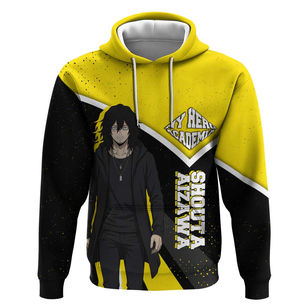 Shouta Aizawa My Hero Academia Hoodie Anime Grunge Splatter Graphic Style