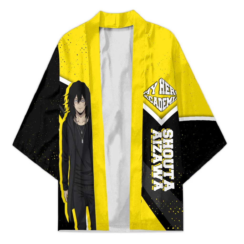 Shouta Aizawa My Hero Academia Kimono Anime Grunge Splatter Graphic Style