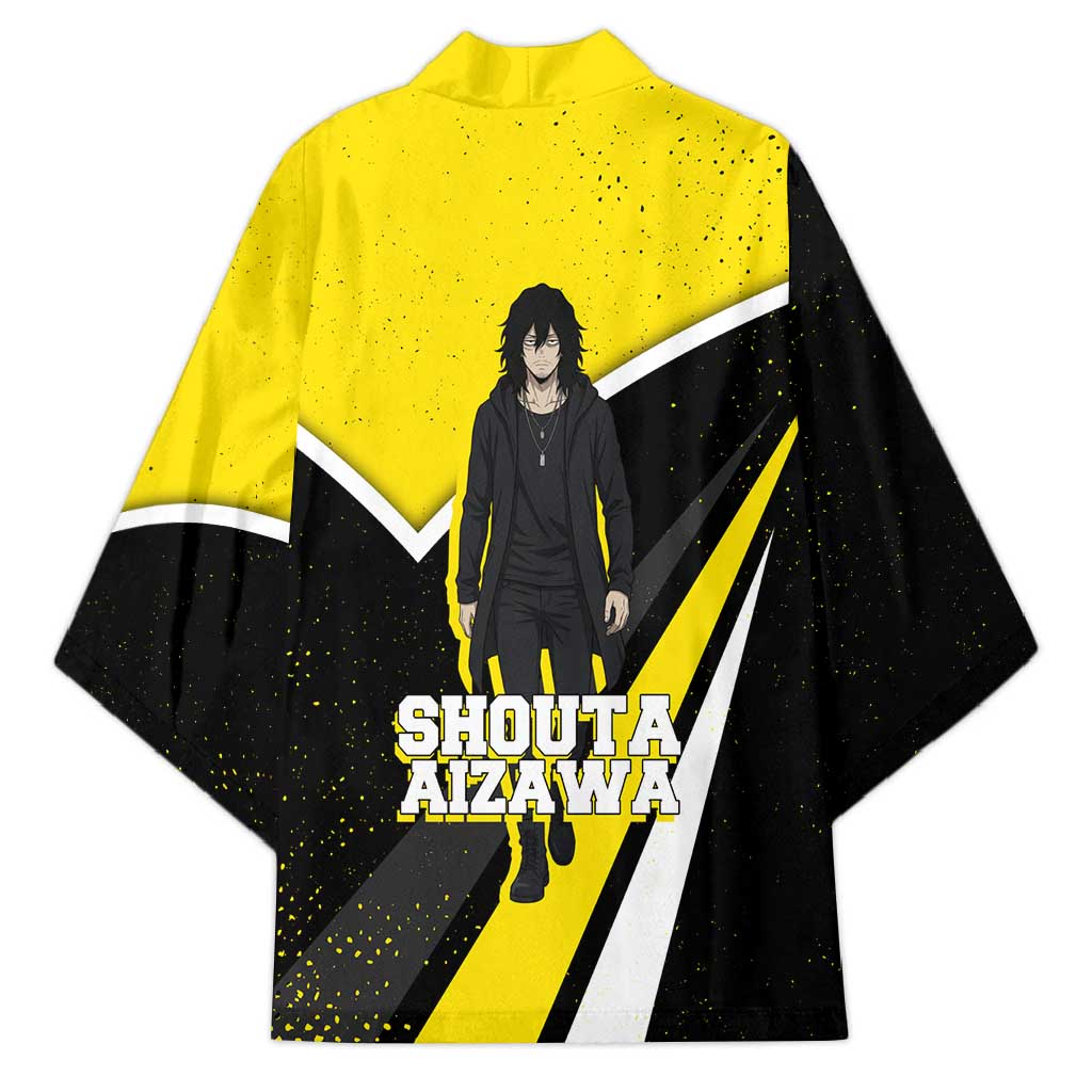 Shouta Aizawa My Hero Academia Kimono Anime Grunge Splatter Graphic Style