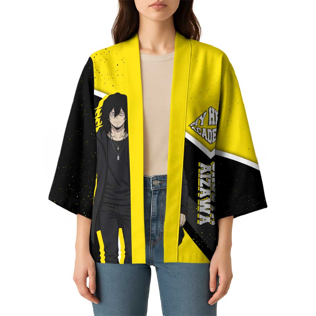 Shouta Aizawa My Hero Academia Kimono Anime Grunge Splatter Graphic Style