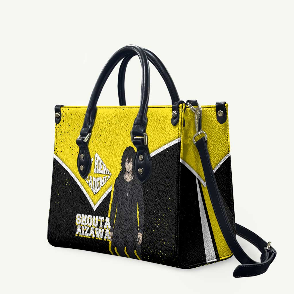 Shouta Aizawa My Hero Academia Leather Bag Anime Grunge Splatter Graphic Style