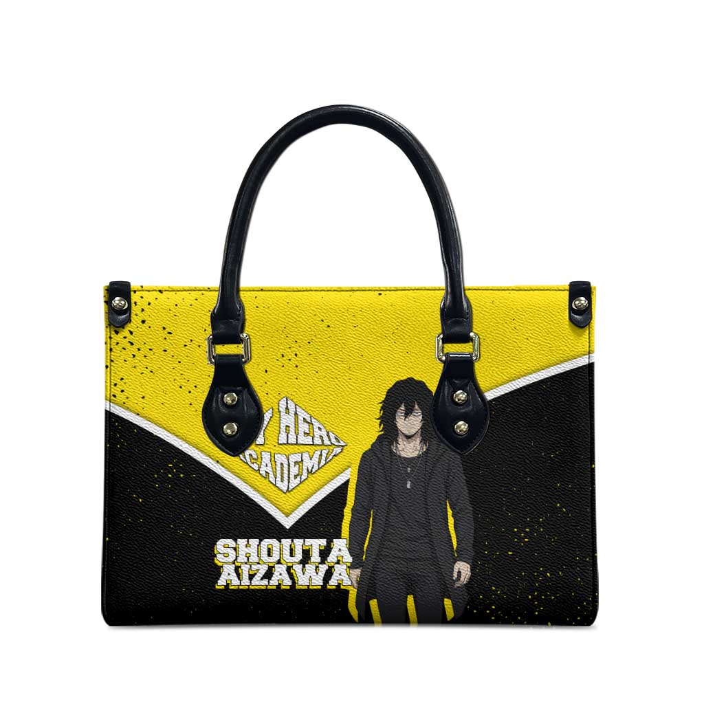 Shouta Aizawa My Hero Academia Leather Bag Anime Grunge Splatter Graphic Style