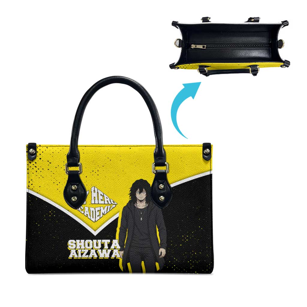 Shouta Aizawa My Hero Academia Leather Bag Anime Grunge Splatter Graphic Style