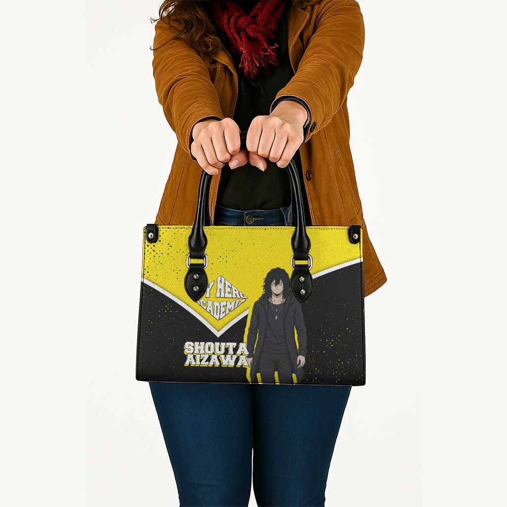Shouta Aizawa My Hero Academia Leather Bag Anime Grunge Splatter Graphic Style