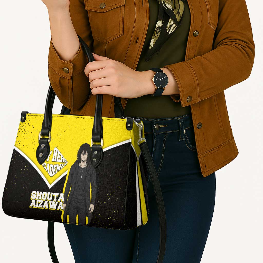 Shouta Aizawa My Hero Academia Leather Bag Anime Grunge Splatter Graphic Style