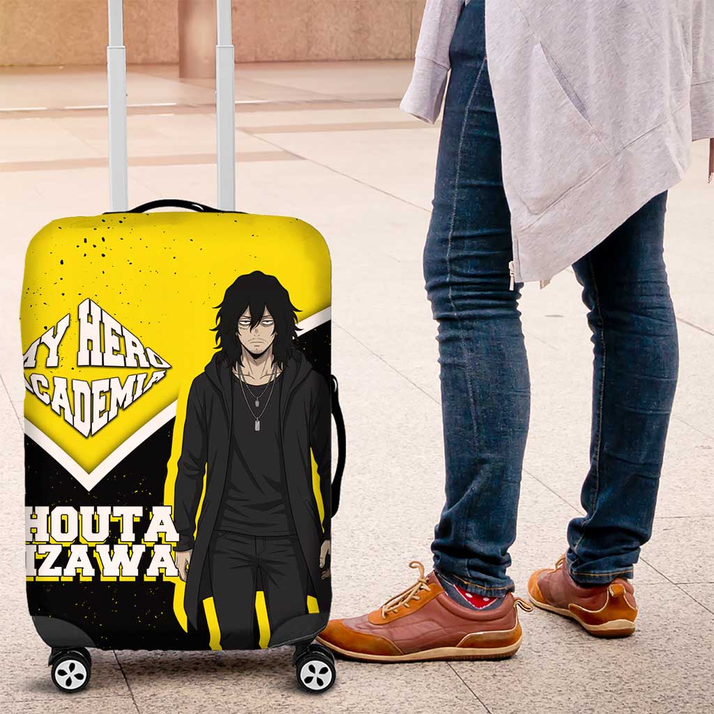 Shouta Aizawa My Hero Academia Luggage Cover Anime Grunge Splatter Graphic Style