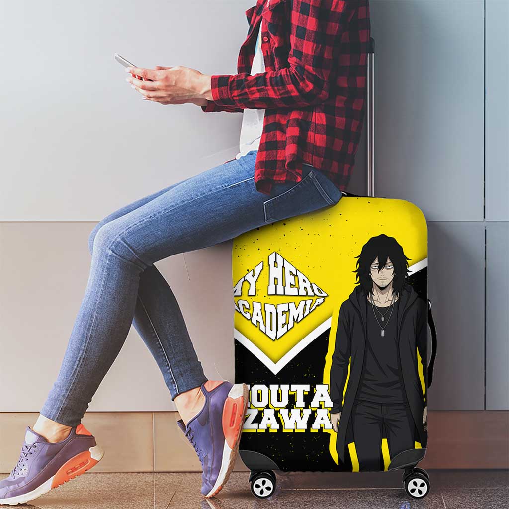 Shouta Aizawa My Hero Academia Luggage Cover Anime Grunge Splatter Graphic Style
