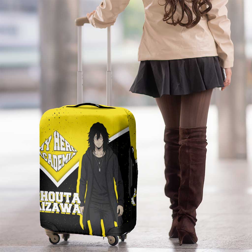 Shouta Aizawa My Hero Academia Luggage Cover Anime Grunge Splatter Graphic Style