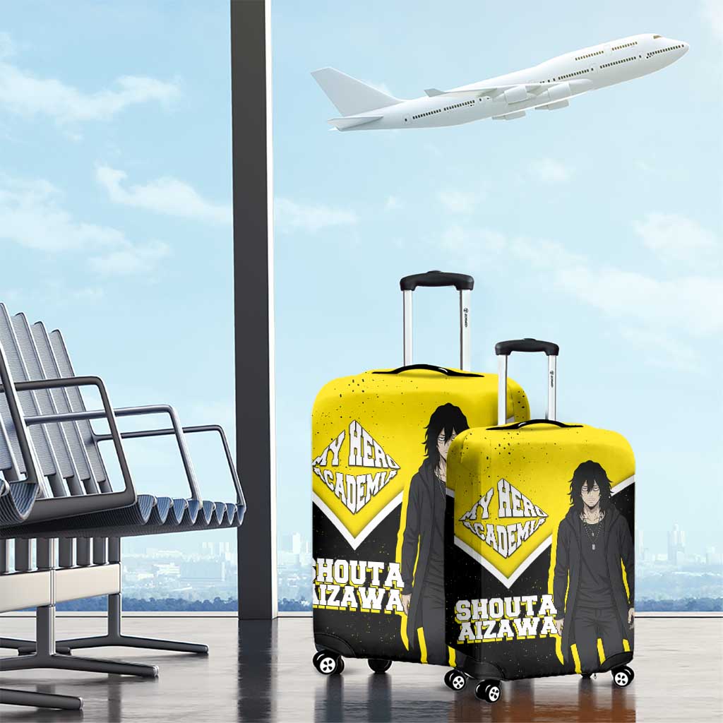 Shouta Aizawa My Hero Academia Luggage Cover Anime Grunge Splatter Graphic Style