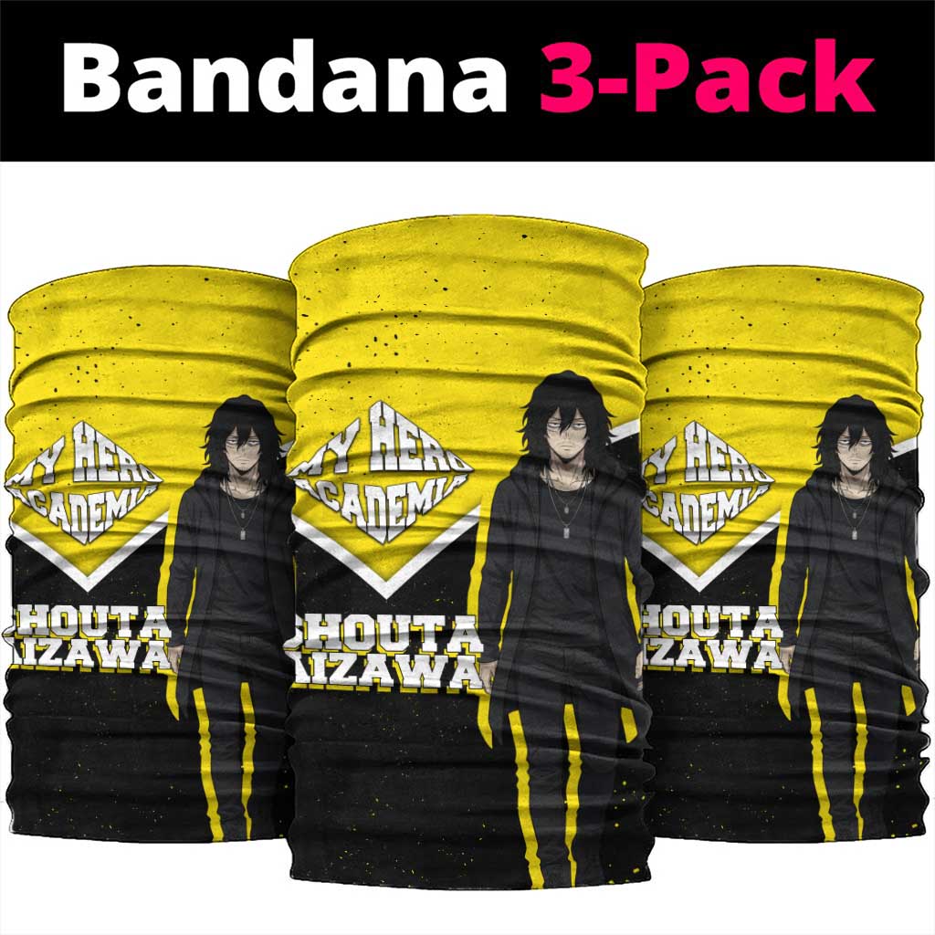 Shouta Aizawa My Hero Academia Neck Gaiter Anime Grunge Splatter Graphic Style