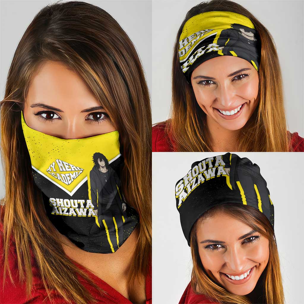 Shouta Aizawa My Hero Academia Neck Gaiter Anime Grunge Splatter Graphic Style