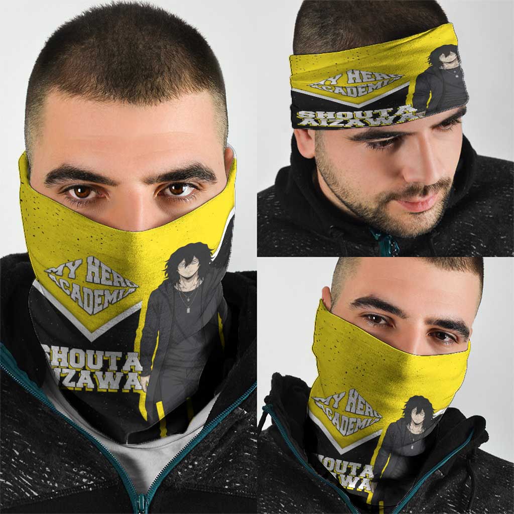Shouta Aizawa My Hero Academia Neck Gaiter Anime Grunge Splatter Graphic Style