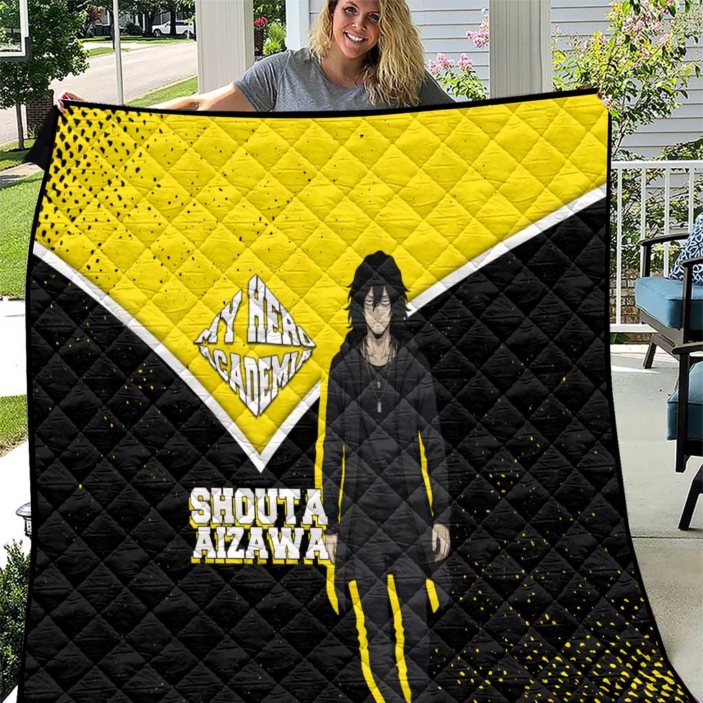 Shouta Aizawa My Hero Academia Quilt Anime Grunge Splatter Graphic Style