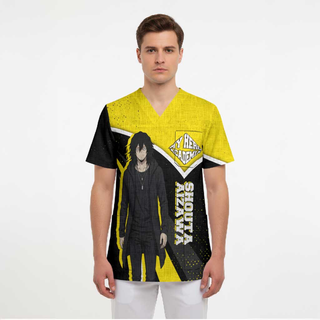 Shouta Aizawa My Hero Academia Scrub Top Anime Grunge Splatter Graphic Style