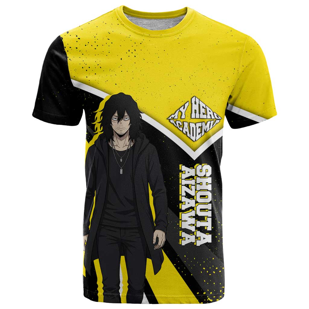 Shouta Aizawa My Hero Academia T Shirt Anime Grunge Splatter Graphic Style
