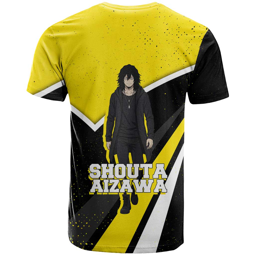 Shouta Aizawa My Hero Academia T Shirt Anime Grunge Splatter Graphic Style