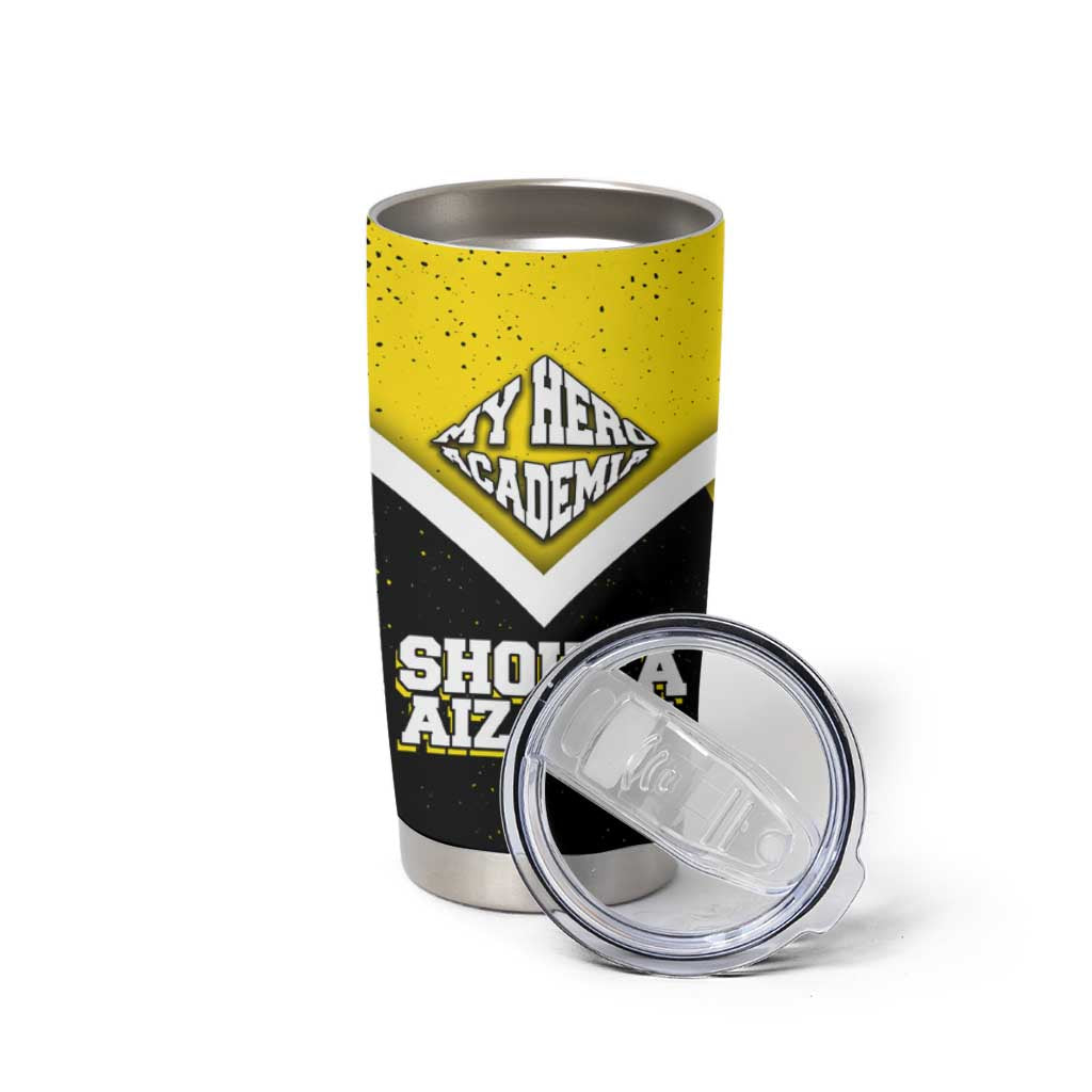Shouta Aizawa My Hero Academia Tumbler Cup Anime Grunge Splatter Graphic Style