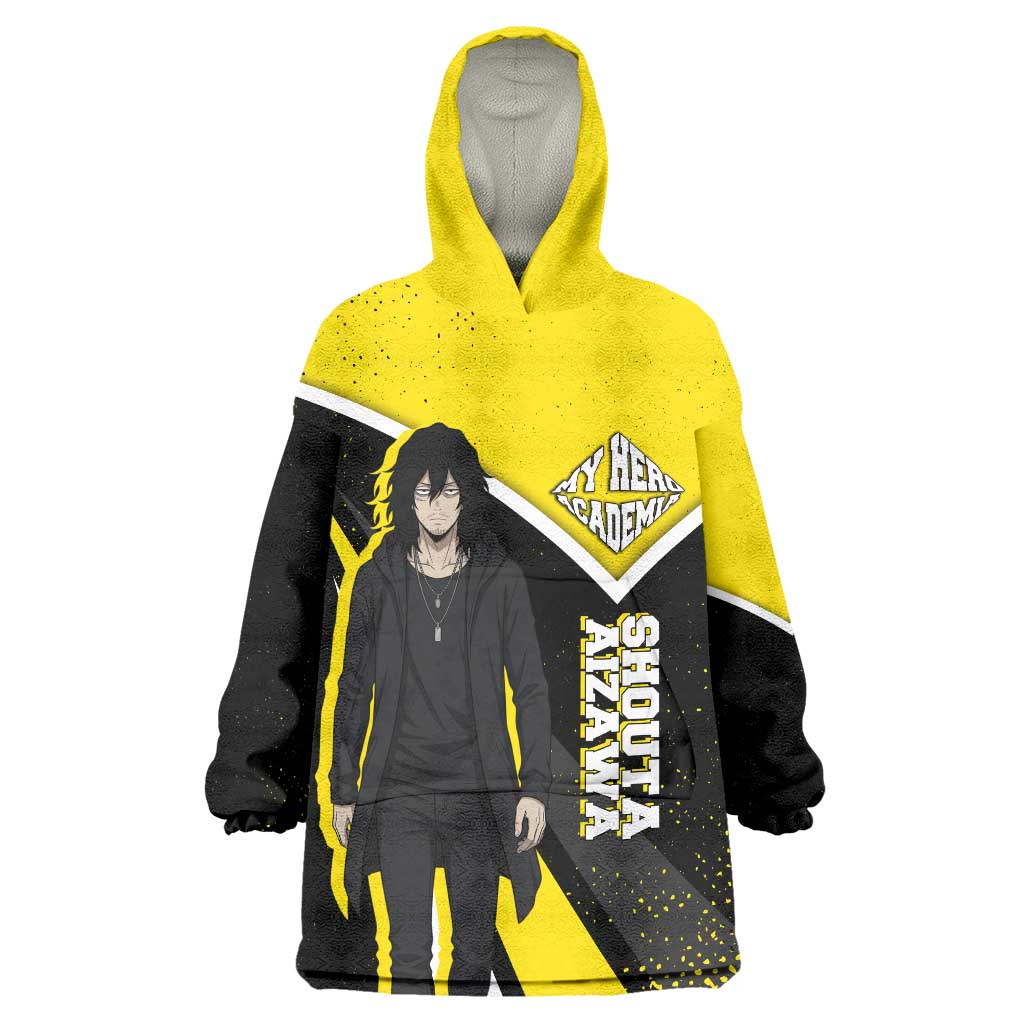 Shouta Aizawa My Hero Academia Wearable Blanket Hoodie Anime Grunge Splatter Graphic Style