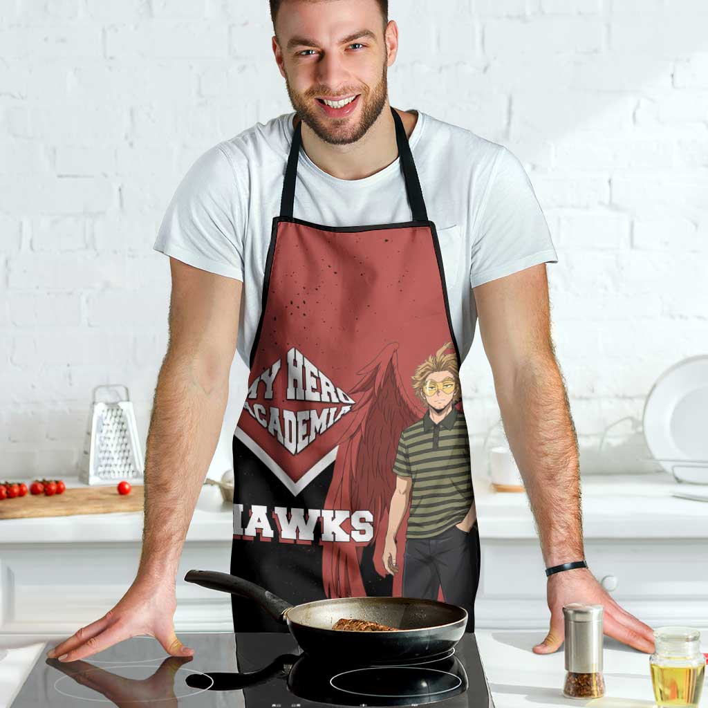 Hawks My Hero Academia Apron Anime Grunge Splatter Graphic Style
