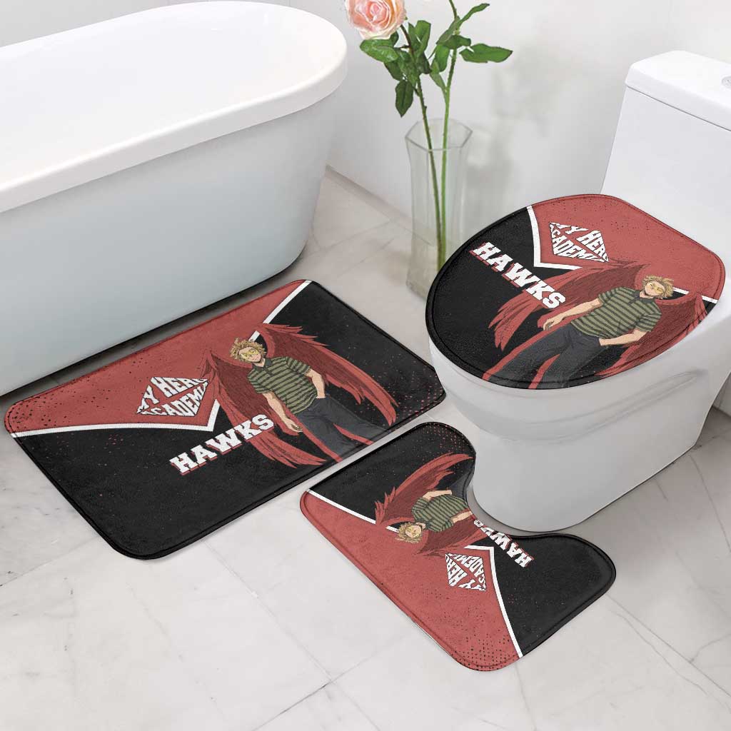 Hawks My Hero Academia Bathroom Set Anime Grunge Splatter Graphic Style
