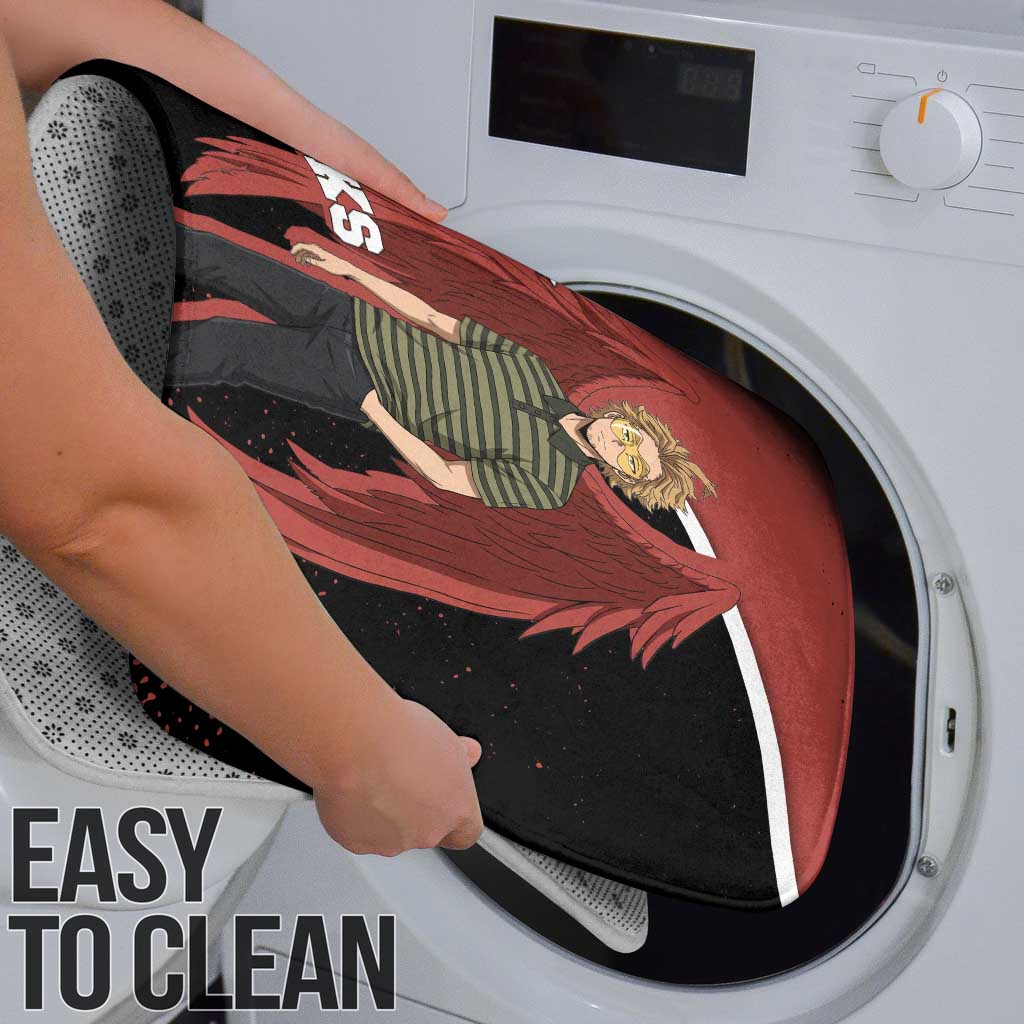 Hawks My Hero Academia Bathroom Set Anime Grunge Splatter Graphic Style