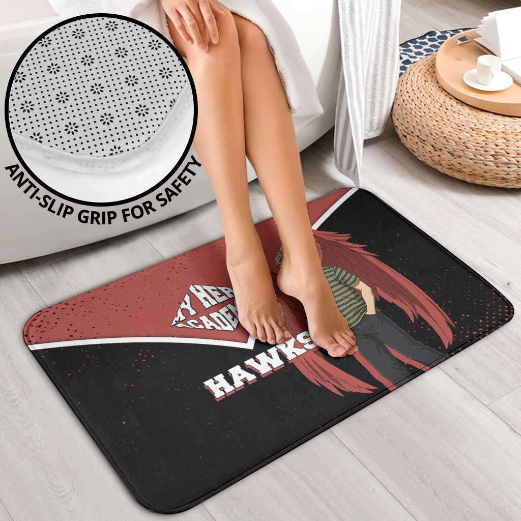Hawks My Hero Academia Bathroom Set Anime Grunge Splatter Graphic Style