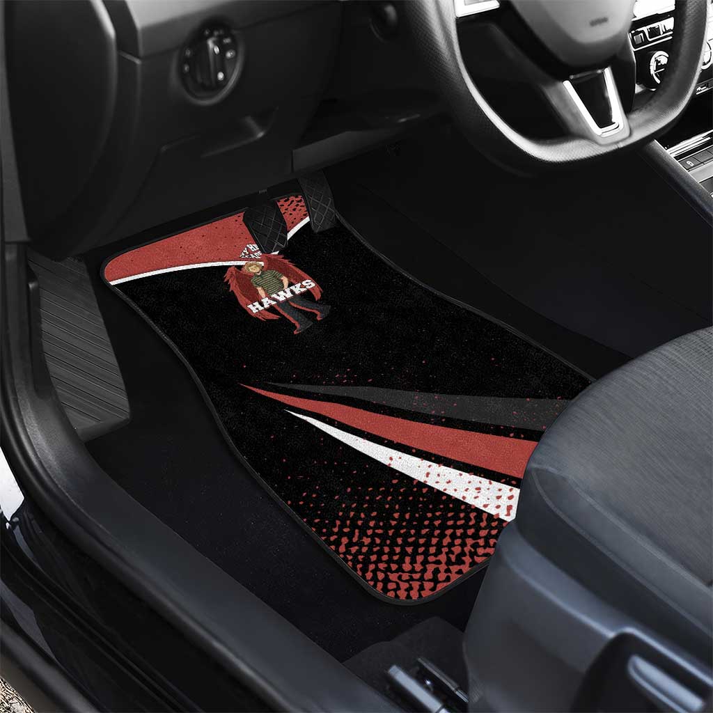 Hawks My Hero Academia Car Mats Anime Grunge Splatter Graphic Style