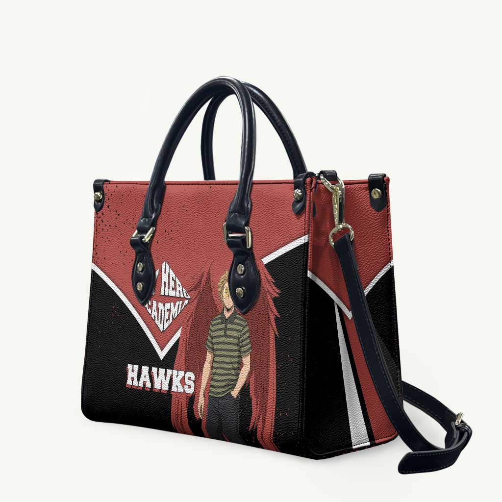 Hawks My Hero Academia Leather Bag Anime Grunge Splatter Graphic Style
