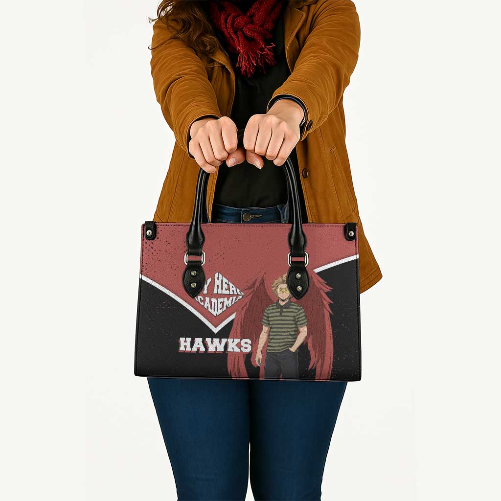 Hawks My Hero Academia Leather Bag Anime Grunge Splatter Graphic Style