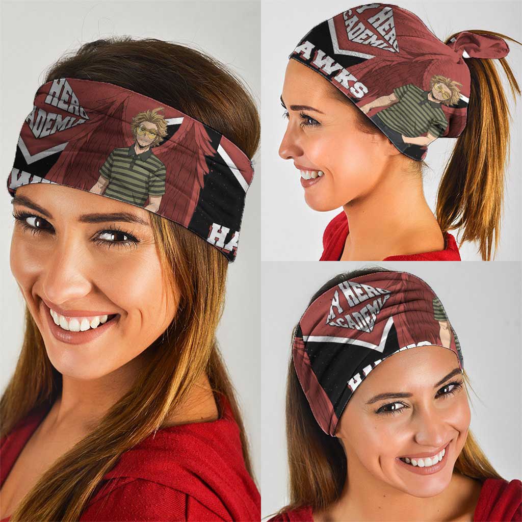 Hawks My Hero Academia Neck Gaiter Anime Grunge Splatter Graphic Style
