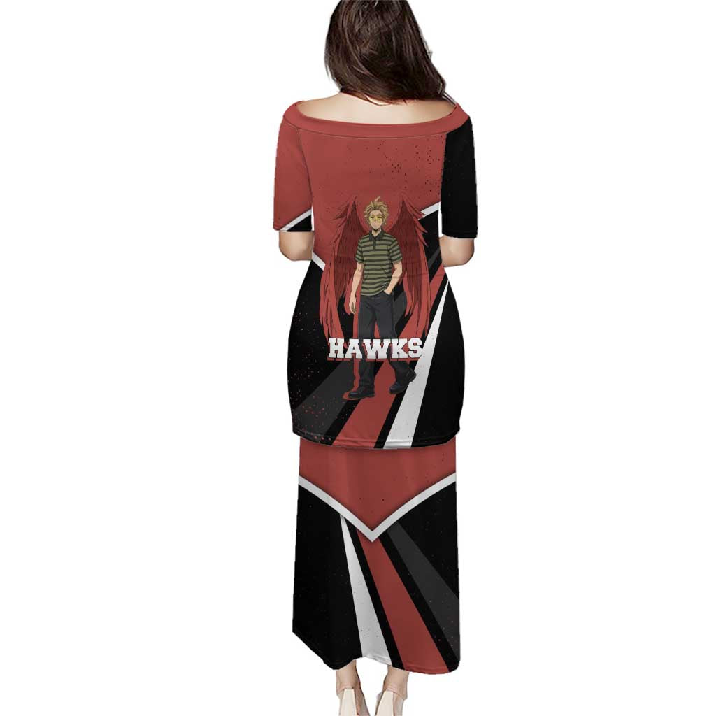 Hawks My Hero Academia Puletasi Anime Grunge Splatter Graphic Style