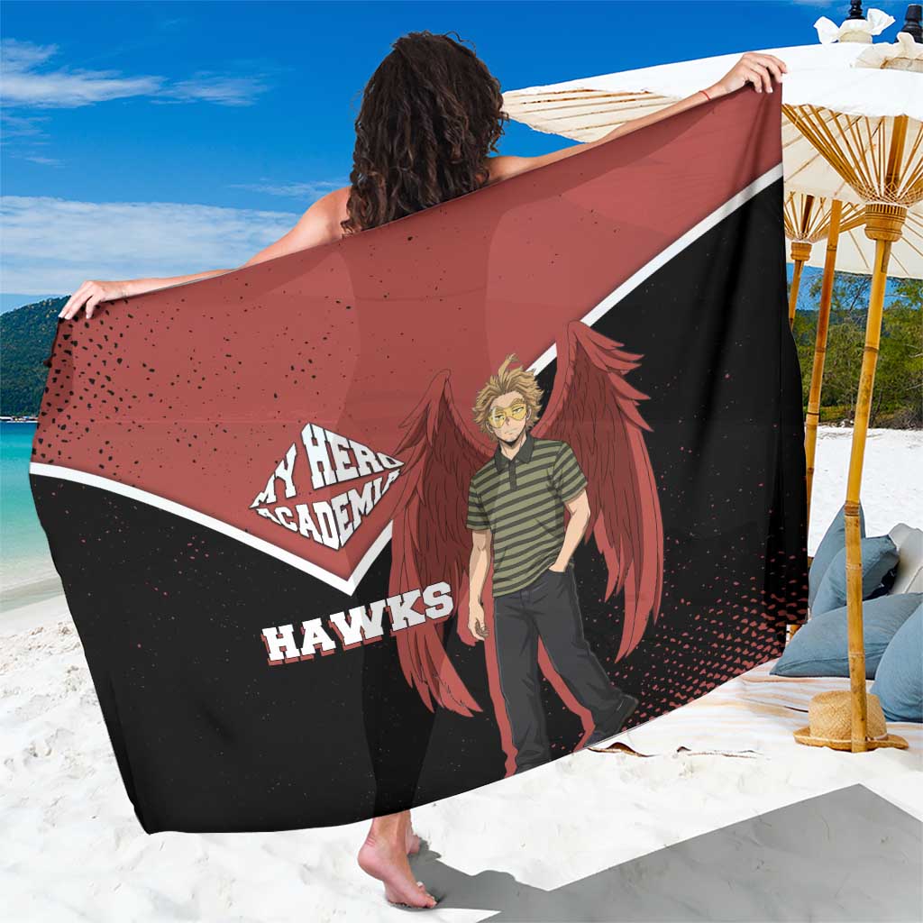 Hawks My Hero Academia Sarong Anime Grunge Splatter Graphic Style
