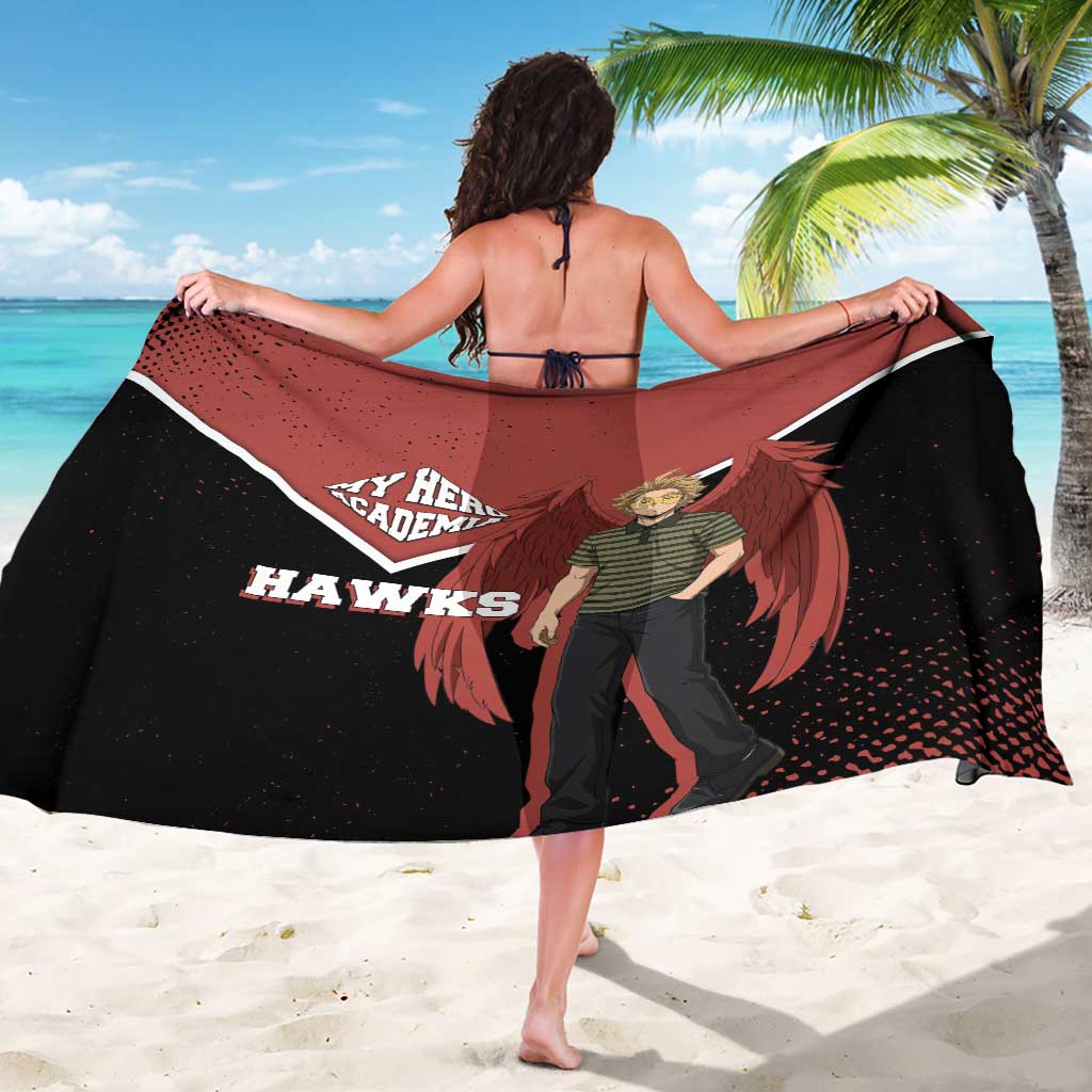 Hawks My Hero Academia Sarong Anime Grunge Splatter Graphic Style