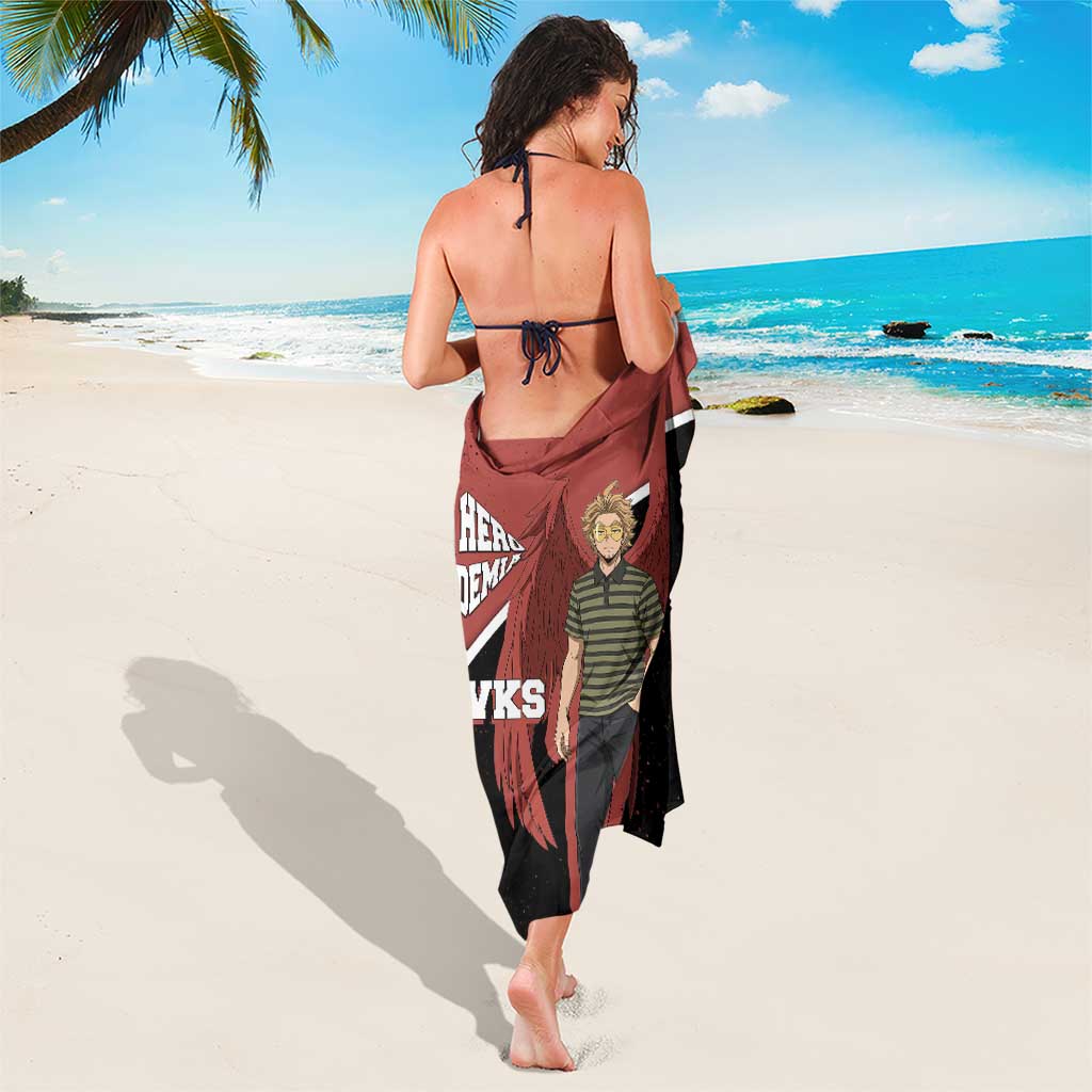 Hawks My Hero Academia Sarong Anime Grunge Splatter Graphic Style