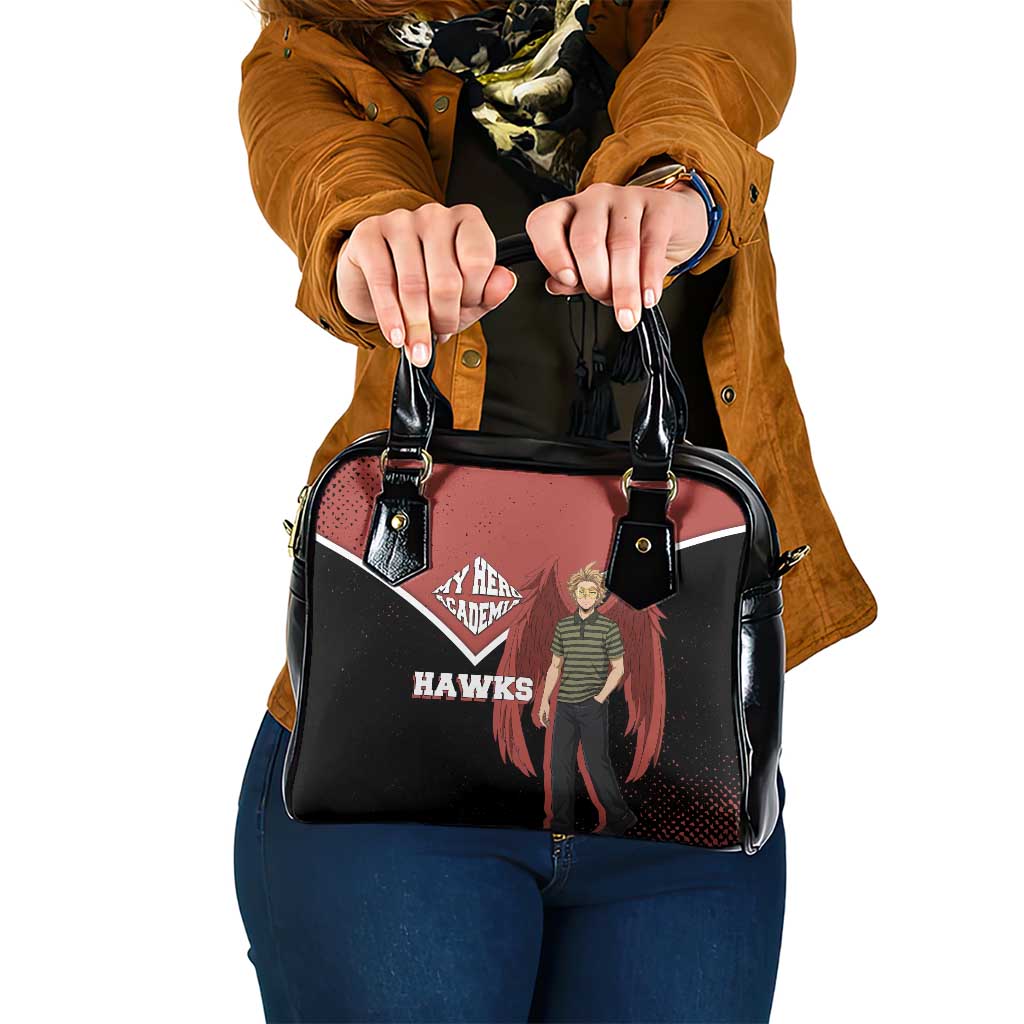 Hawks My Hero Academia Shoulder Handbag Anime Grunge Splatter Graphic Style