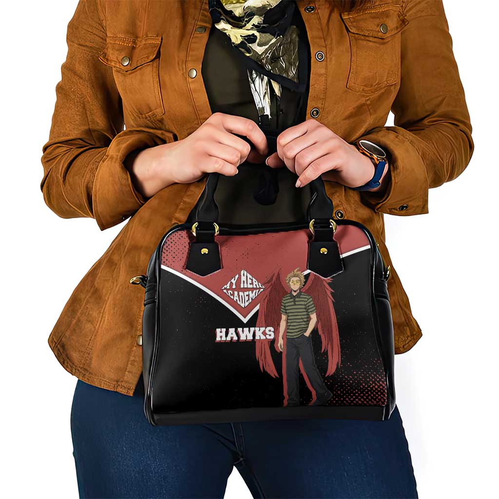 Hawks My Hero Academia Shoulder Handbag Anime Grunge Splatter Graphic Style