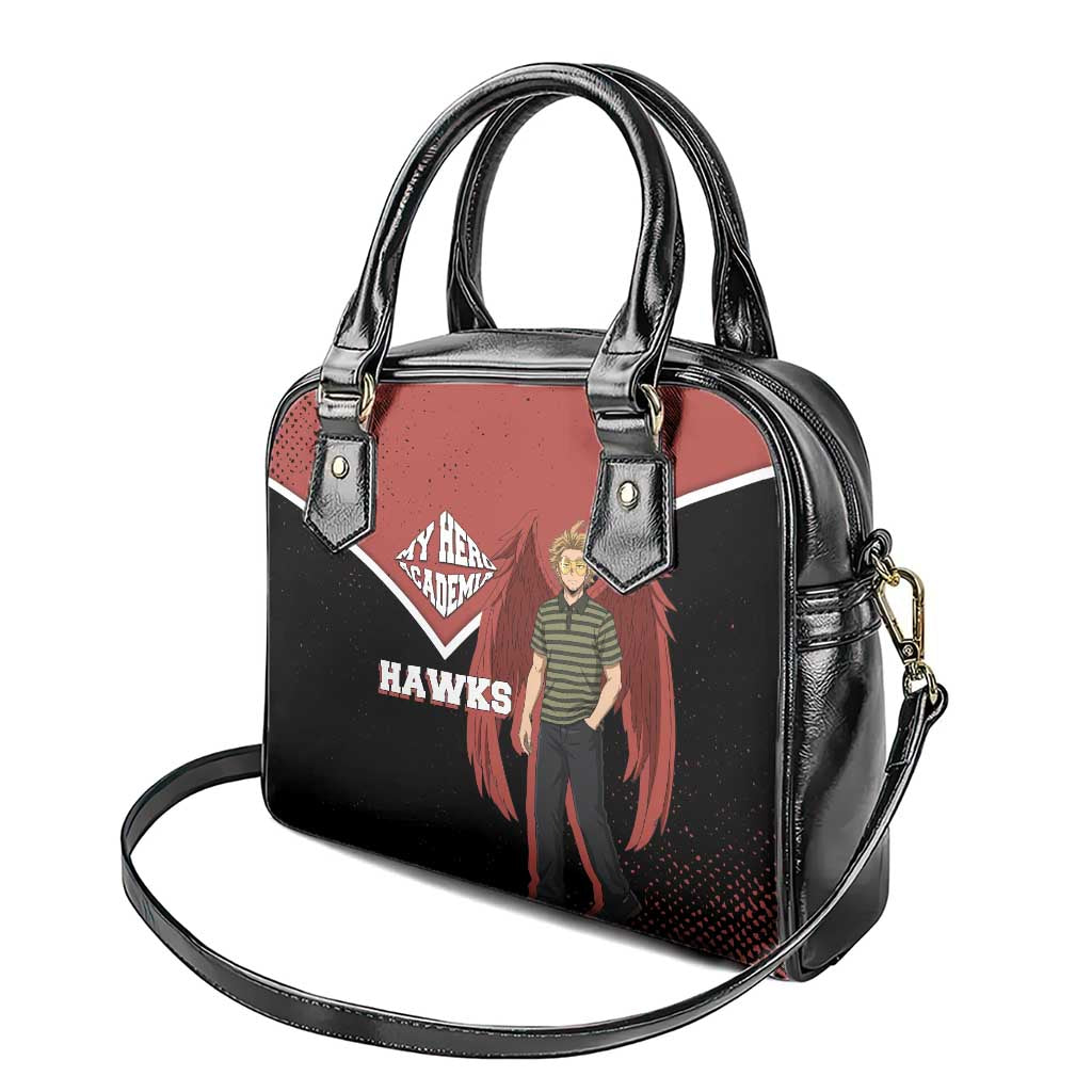 Hawks My Hero Academia Shoulder Handbag Anime Grunge Splatter Graphic Style