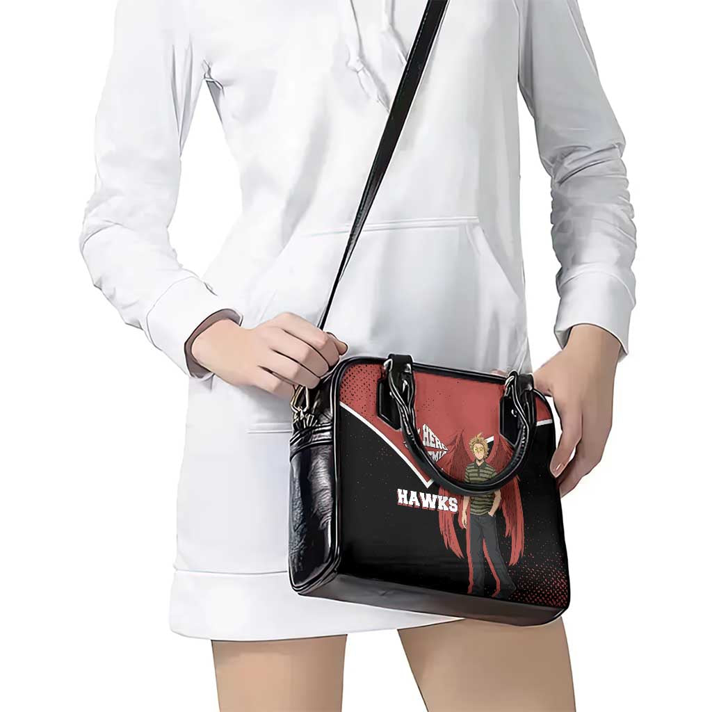 Hawks My Hero Academia Shoulder Handbag Anime Grunge Splatter Graphic Style