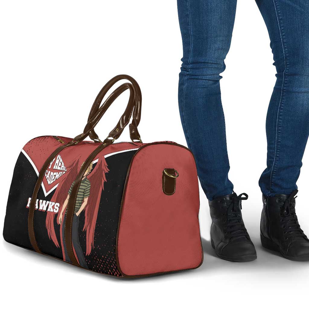 Hawks My Hero Academia Travel Bag Anime Grunge Splatter Graphic Style