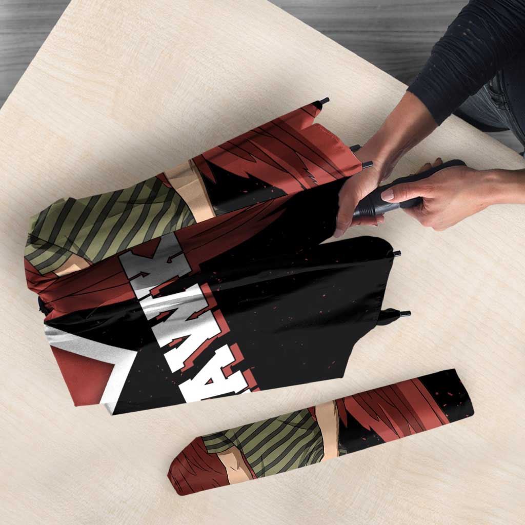 Hawks My Hero Academia Umbrella Anime Grunge Splatter Graphic Style