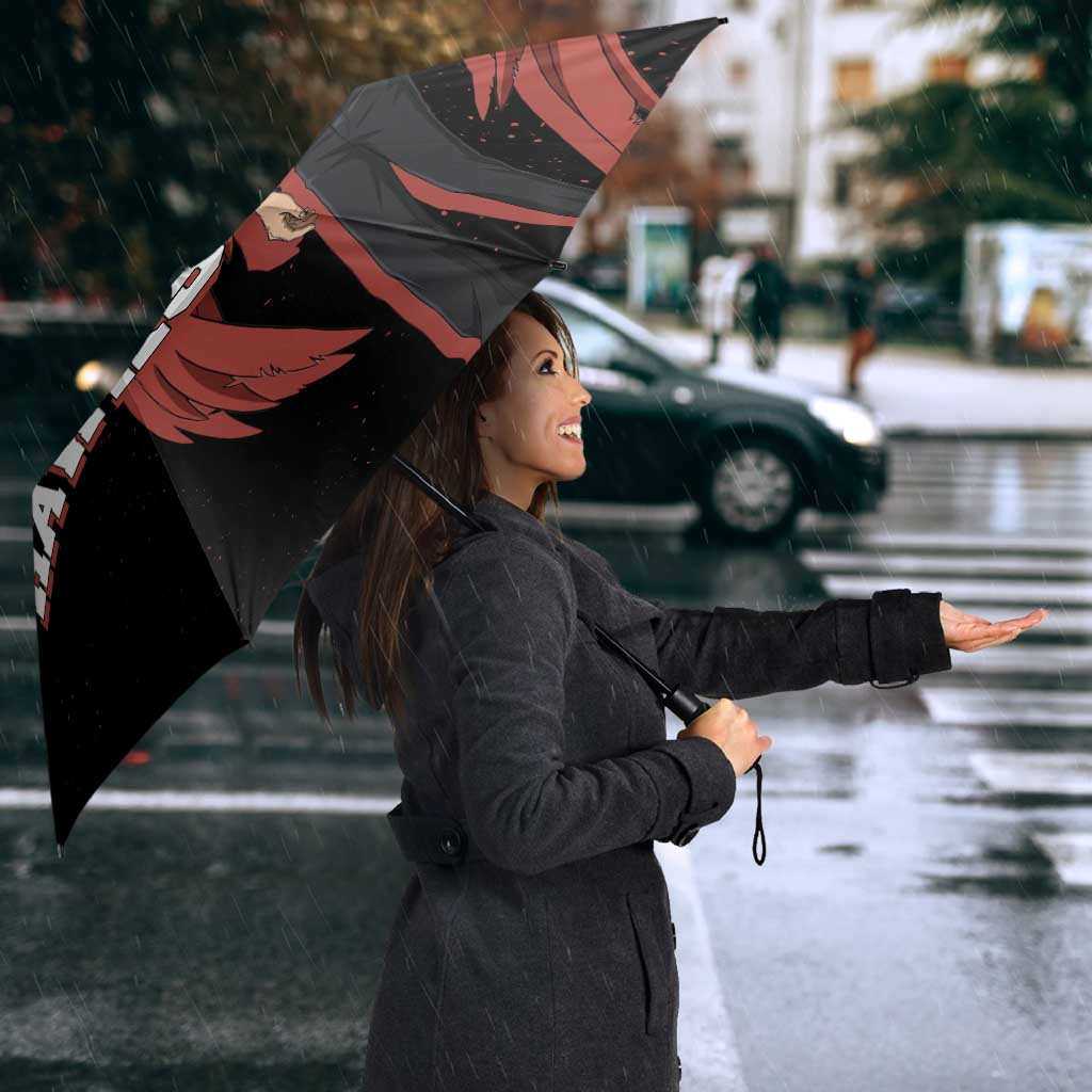 Hawks My Hero Academia Umbrella Anime Grunge Splatter Graphic Style